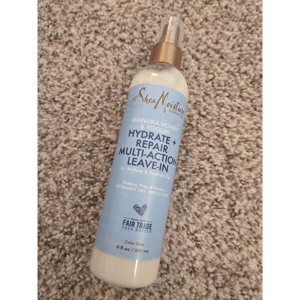 SHEAMOISTURE Manuka Honey & Yogurt Hydrate +Leave-In Conditioner Spray 8 fl oz